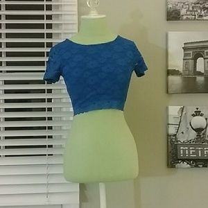 Royal blue crop top